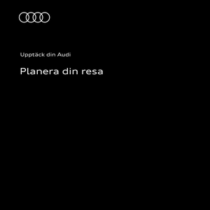 Planera din resa med myAudi: Instruktionsvideon använder tydliga animationer och skärmbilder för att visa hur du planerar din resa med myAudi.