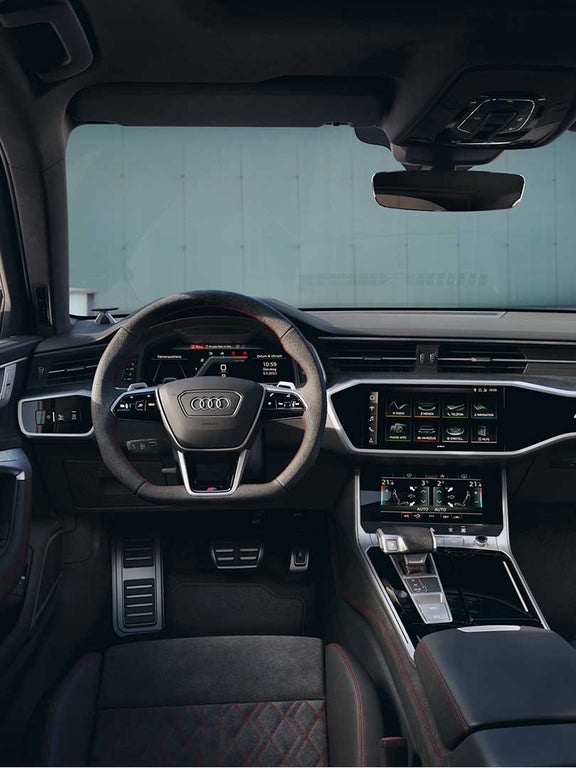 Foto del interior del Audi S6 Avant.
