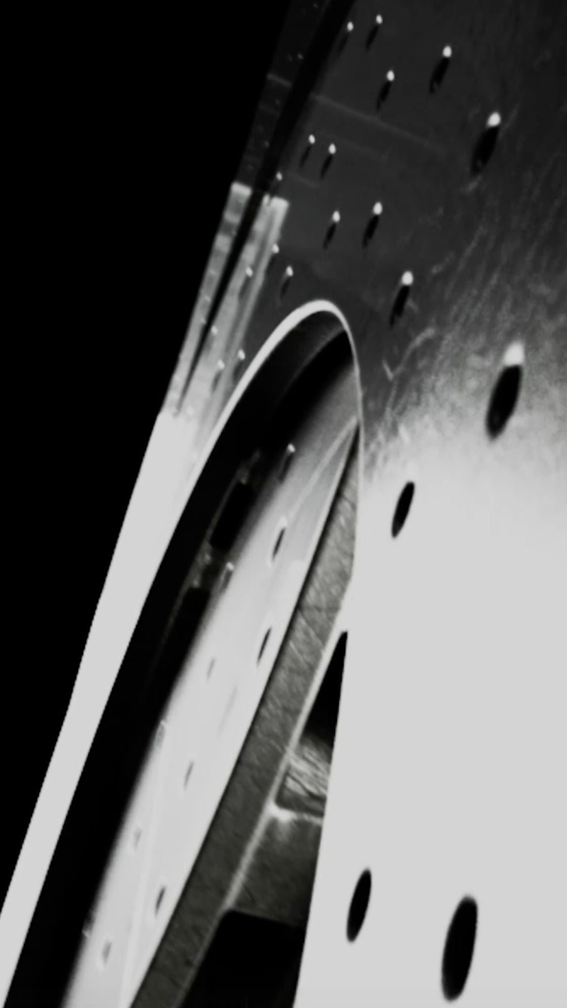 Grey image close up of a ceramic break plate