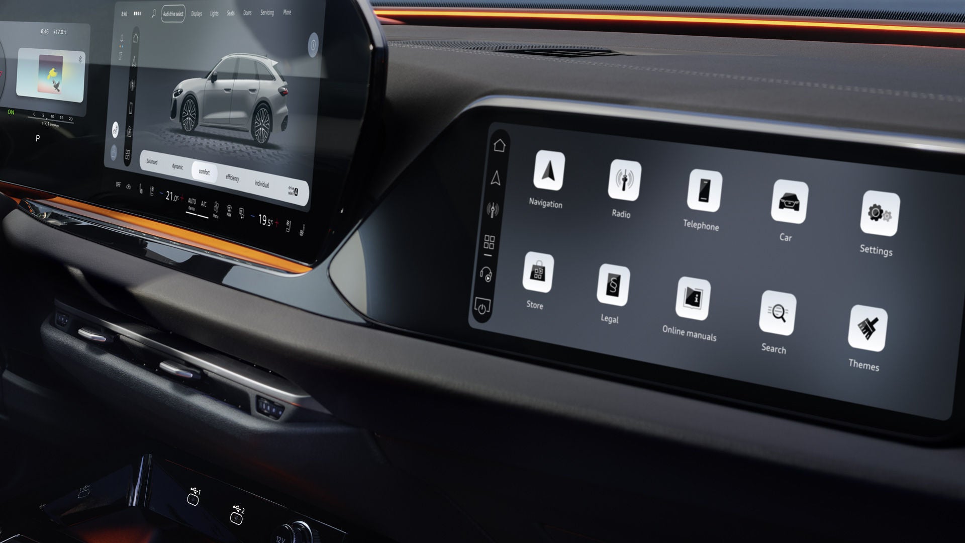 Närbild på passagerardisplay.