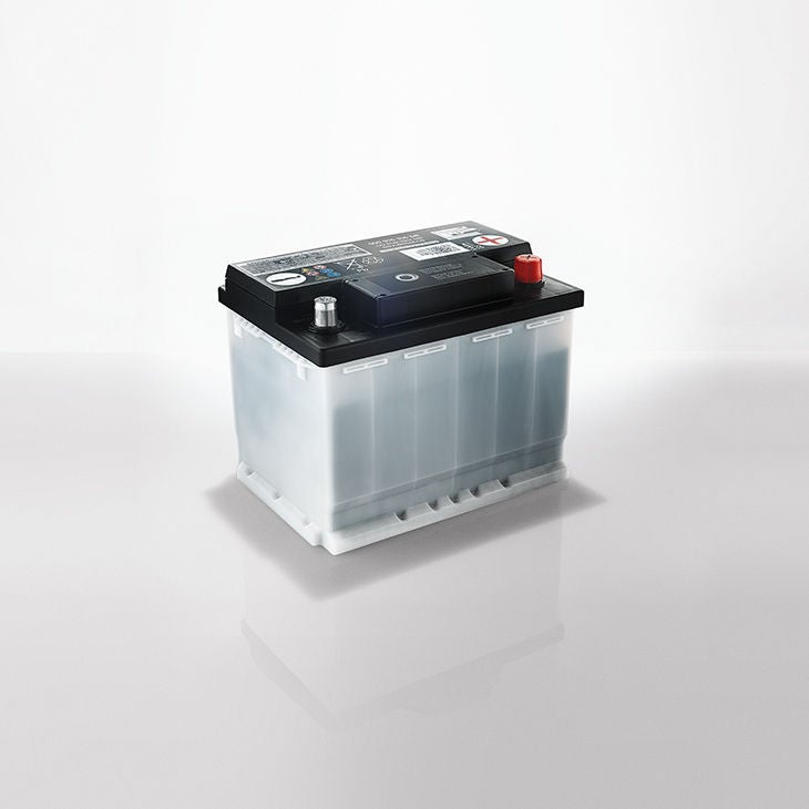 Foto del cambio de batería original Audi. 