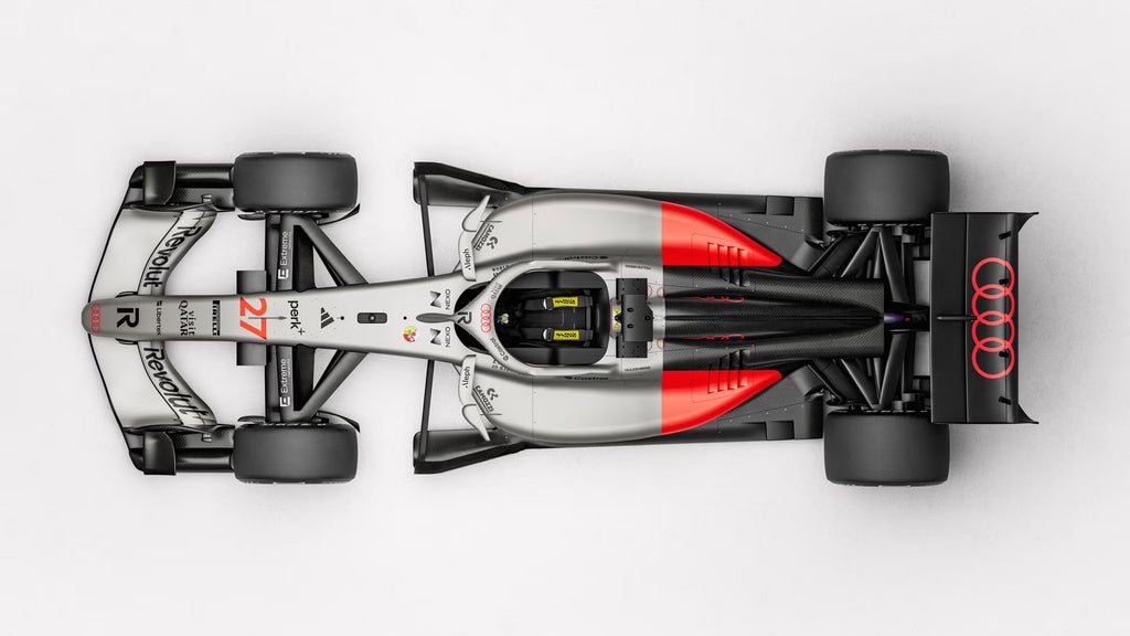 アウディ R26 を上から見た図