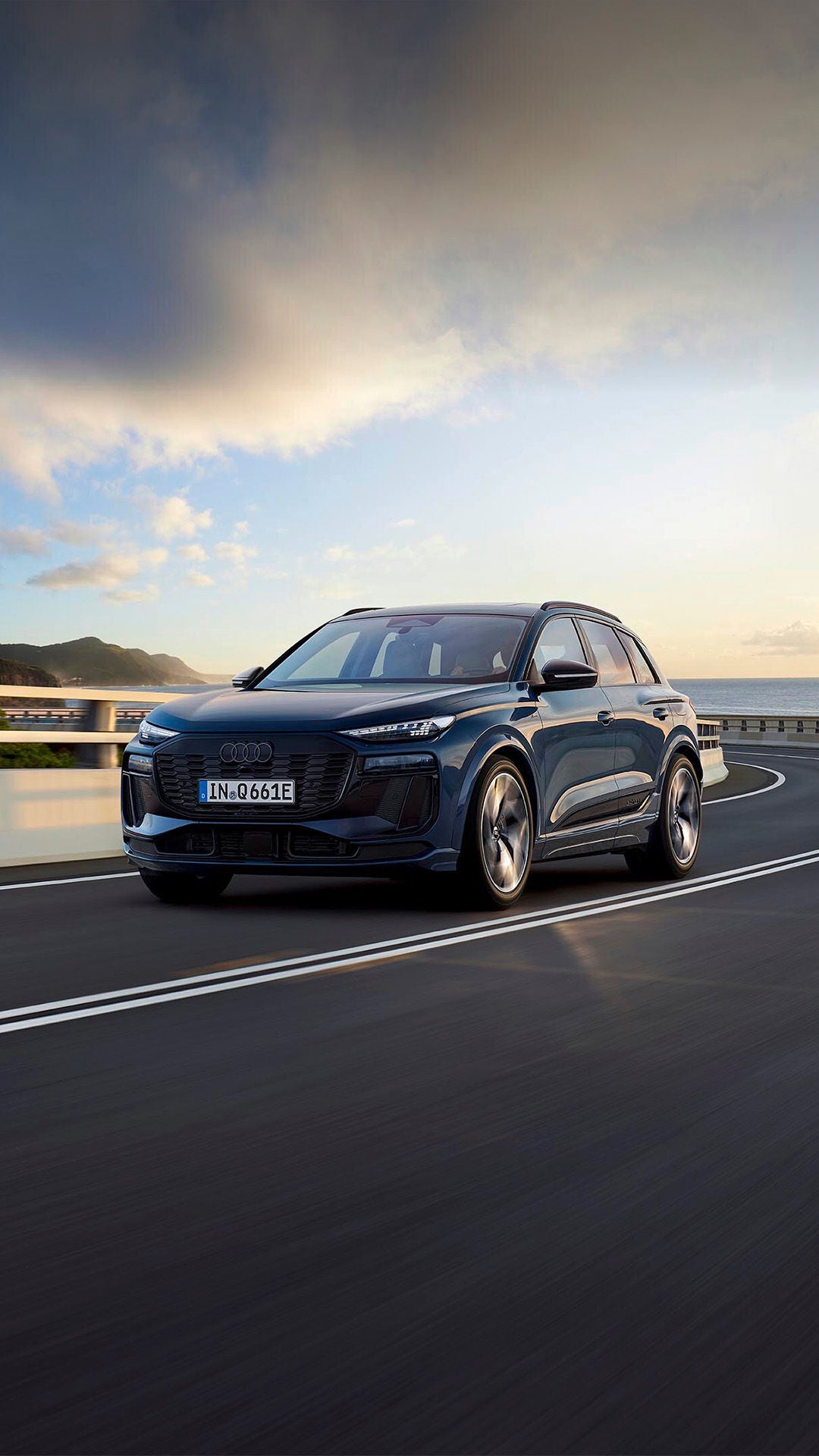 Foto de un Audi Q6 e-tron. 