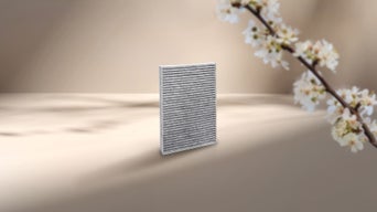 Foto de la oferta del cambio de filtro de polen y la promoción Audi Spring check.