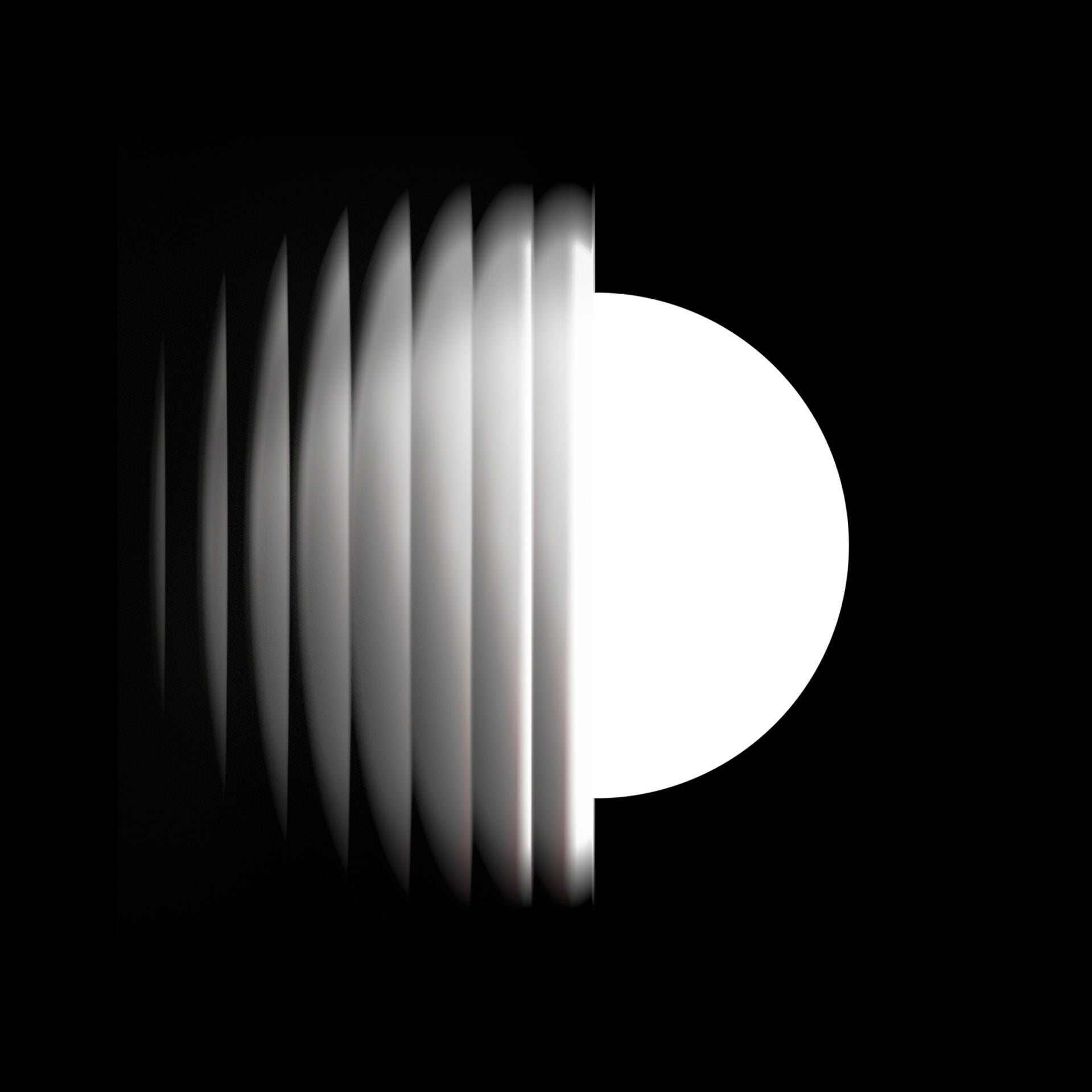 Abstract animation of one of the four Audi rings.