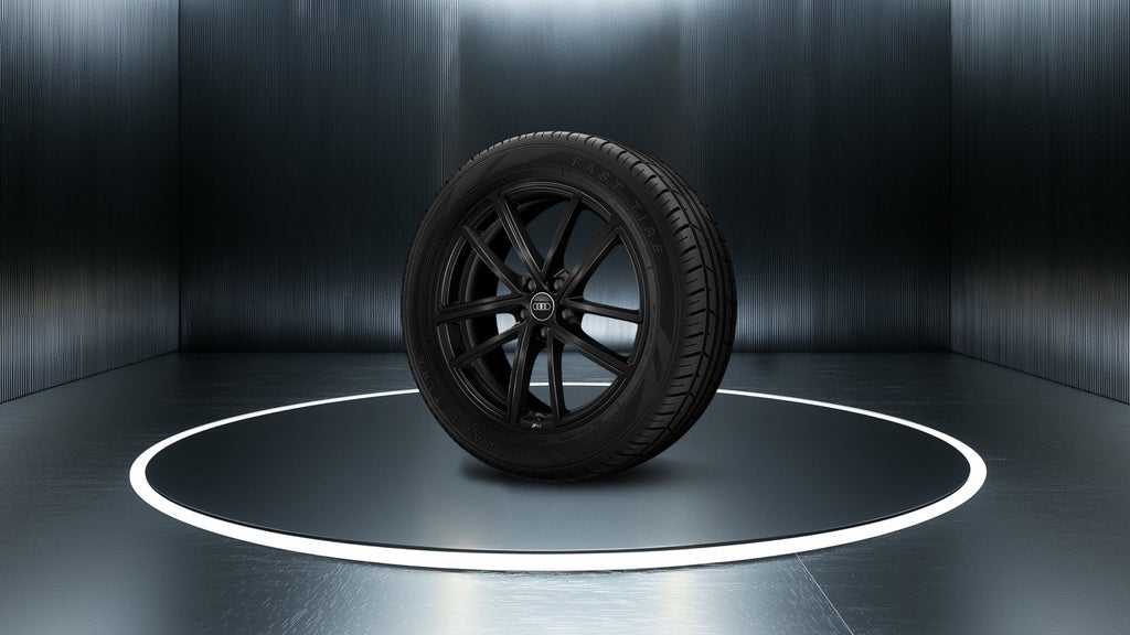 Komplett schwarzes 20-Zoll Rad