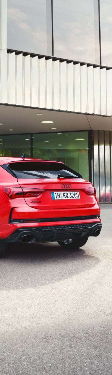 Audi RS Q3 Sportback seitliche Heckansicht
