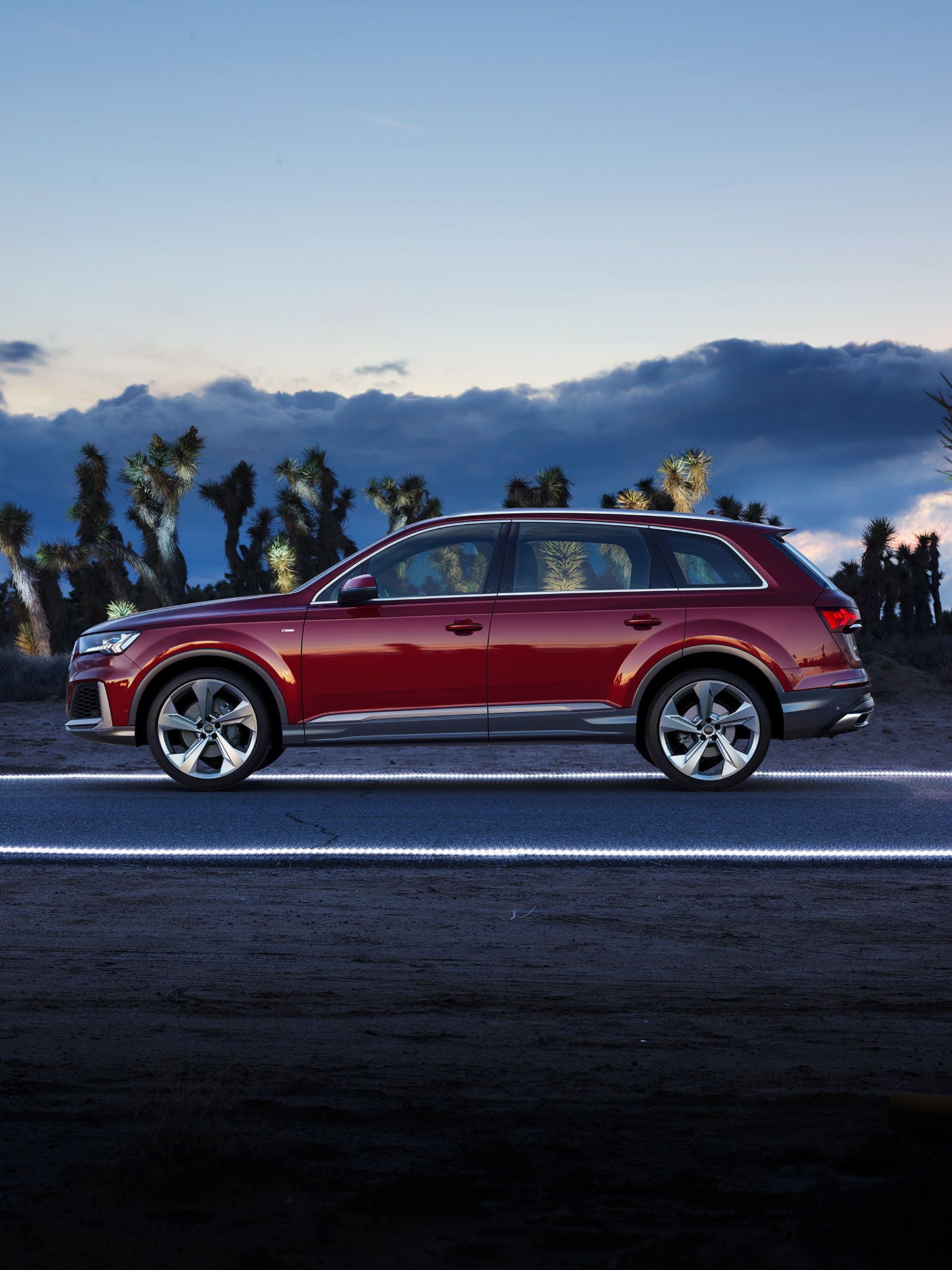 Frontale Seitenansicht Audi Q7