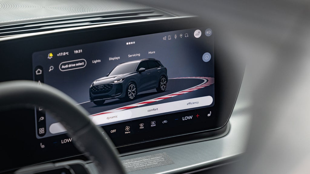 MMI display inside the all-new Audi Q3