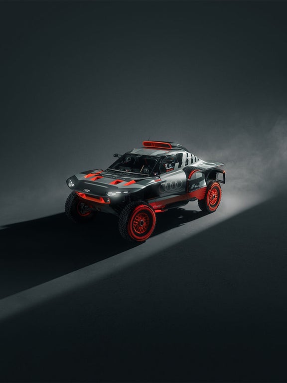 Audi RS Q e-tron E2 set forfra på afstand